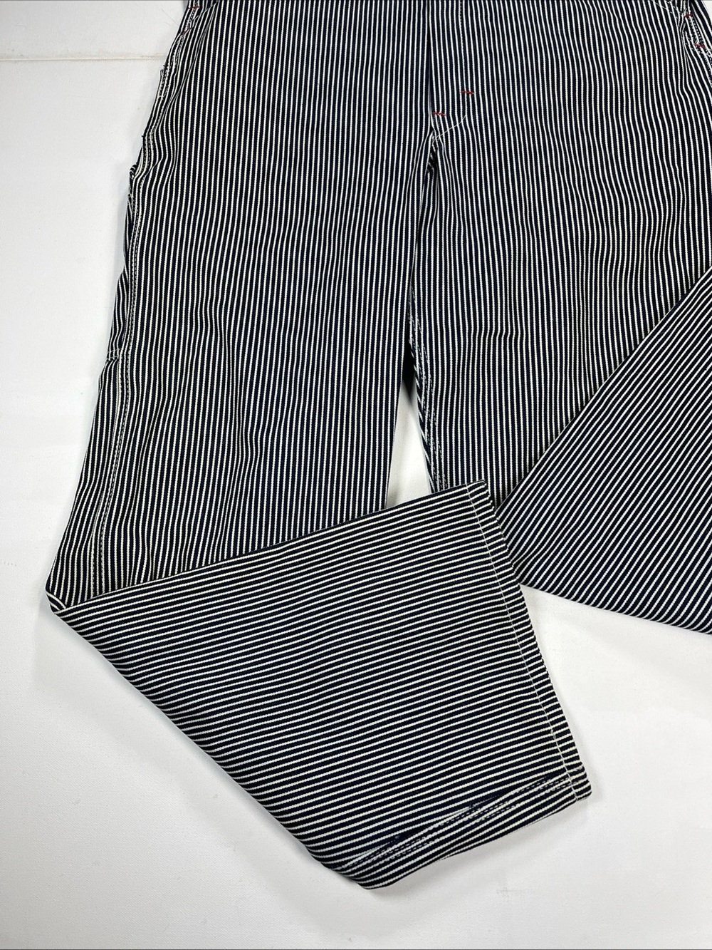 Dickies Overalls Men’s 32x30 Striped Conductor Railroad Cotton Bib NWT - Picture 2 of 12